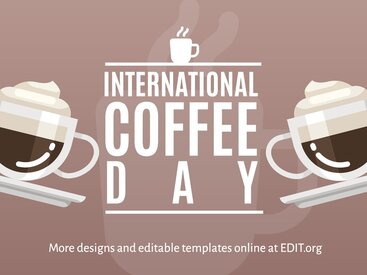 International Coffee Day Layout Templates
