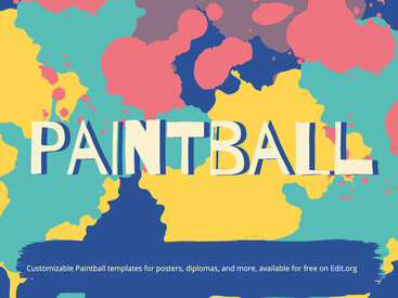 Free Paintball Party Templates to Customize