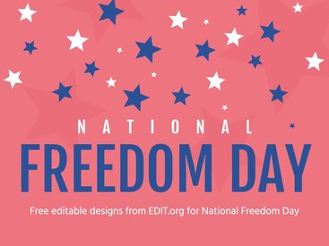 Design National Freedom Day Posters Online