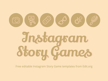 Instagram Story Game Templates